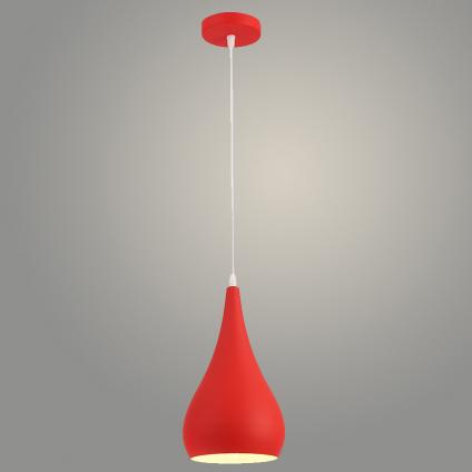 Подвес 7719/1HQ RED+WT красный/белый 1х60W E27 d160 h280, TXN22